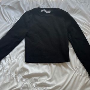 Zara Black Cropped Sweater
